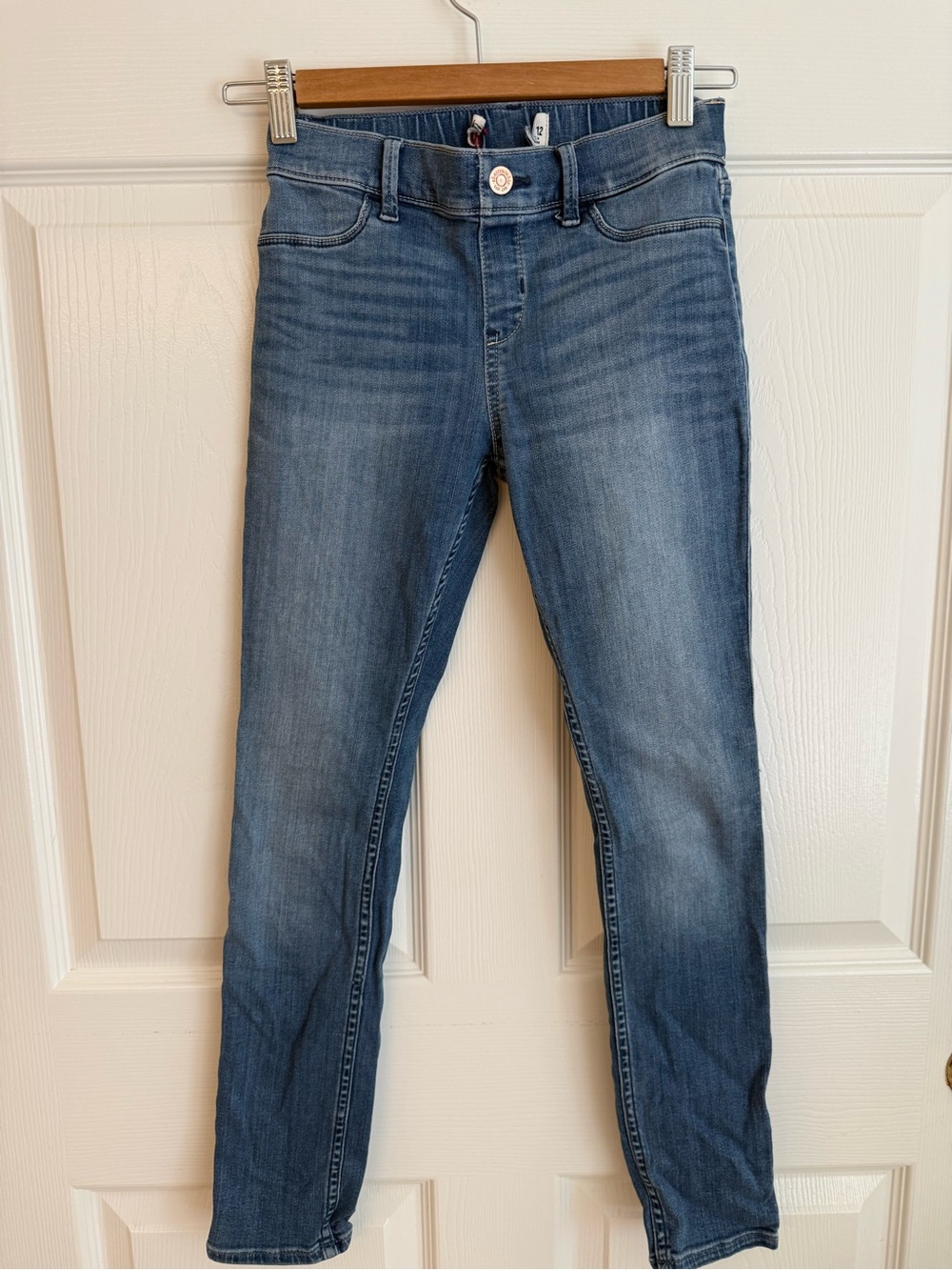 abercrombie girls medium blue slim jeans